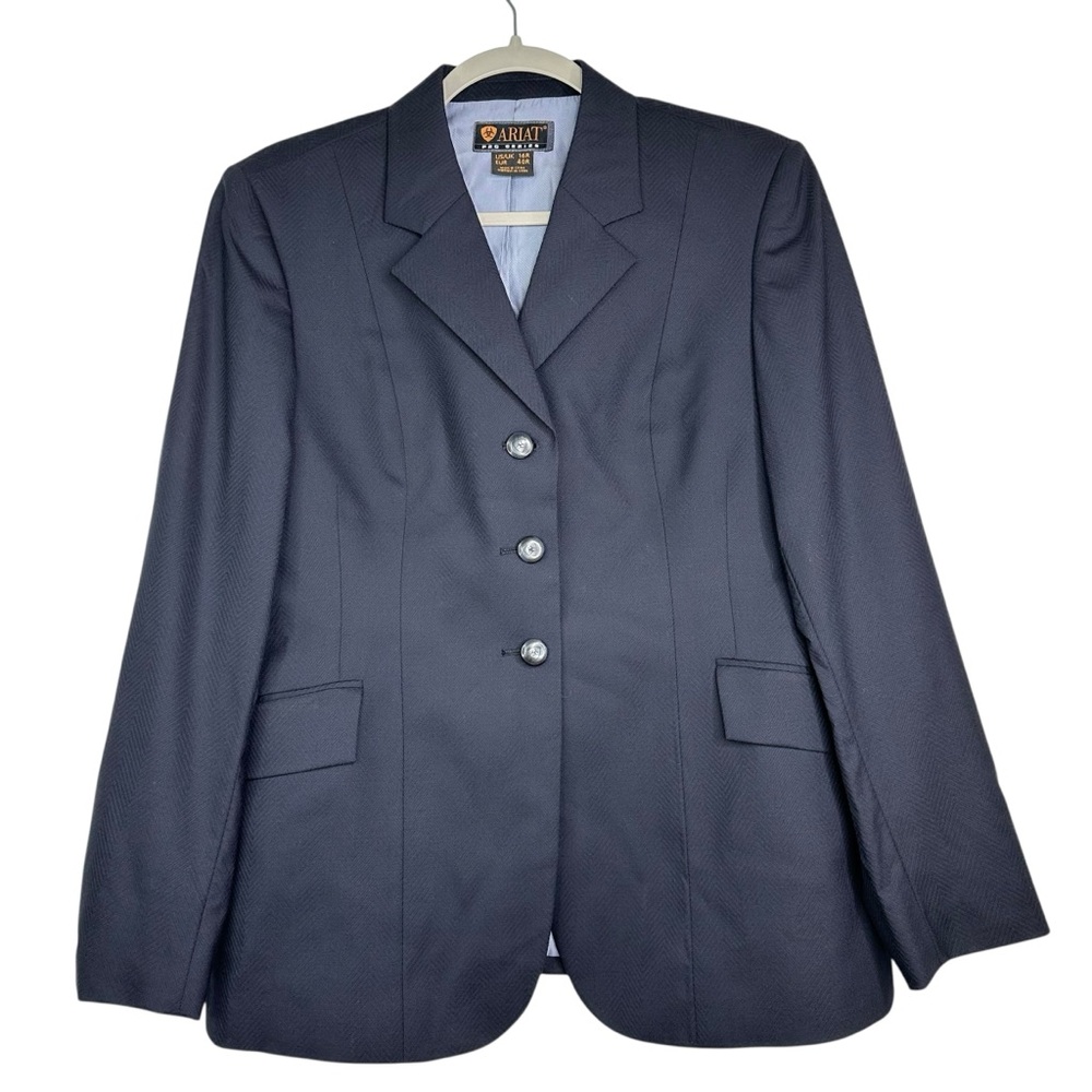 Ariat Pro Series Jacket Women’s 16R Navy Blue Blazer Equestrian Riding